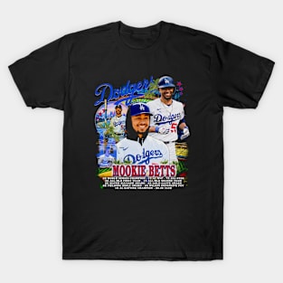 Mookie Betts Vintage Stats T-Shirt